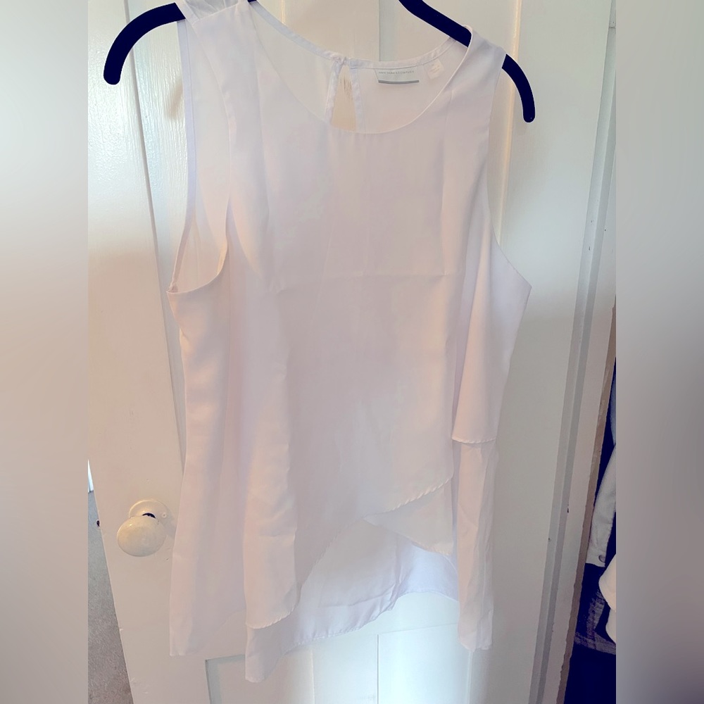 New York & Company white sleeveless top | NEW